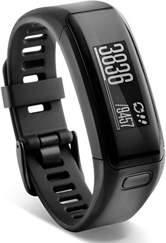 Garmin Large Vivosmart EU Activity Tracker with Smart Notification and Wrist Based Heart Rate Monitor - Black