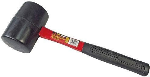 Rubber Mallet Fibre Glass Handle Large Fibrebglass Shaft Hammer With Grip 32oz