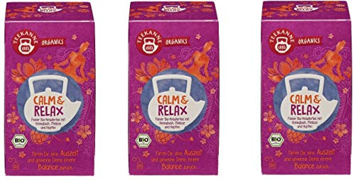 Teekanne Organic Bio Calm & Relax, 3er Pack (3 x 36 g)