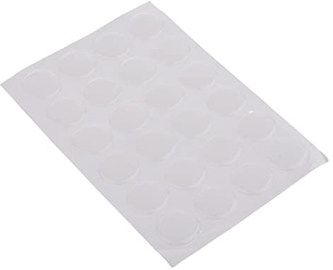 Hellery Klar Epoxidharz Kuppel Aufkleber 25mm 1 Selbstklebende Flaschenverschlüsse für DIY Schmuck 3 Stile Zur Auswahl, Runde, 1 Zoll