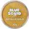 Blue Squid Pinturas faciales Profesionales con Base acuosa, aptas para la Cara y para el Cuerpo, para niños, Adultos y Efectos Especiales, envase Individual (Color Dorado metálico, 30 g)