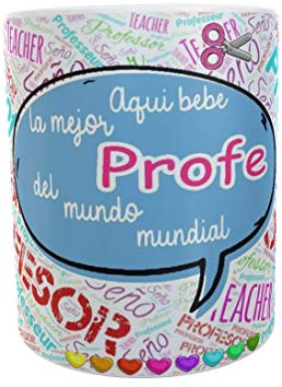 Taza desayuno aqui bebe el/la mejor profe del mundo mundial (profesora)