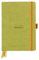 Rhodia 118575C Notizheft Goalbook (DIN A5, 14,8 x 21 cm, Dot, praktisch und trendige, mit festem Deckel, 90g weißes Papier, 120 Blatt) 1 Stück, Anisgrün