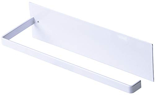 NATUCE Küchenrollenhalter, Papierrollenhalter Küche Selbstklebende, Küchenrollenhalter Wand Ohne Bohren, Küchenrolle Halter Edelstahl für Küchen und Handtücher, Wand und Schrankmontage, 25cm - Weiß