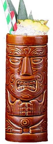 Tasse à cocktail Hawaiian Tiki en céramique, tasse à vin et à bière, verre à cocktail, fête de bar, humoristique pour la maison, le bureau, cadeau (6-1 style Maui)