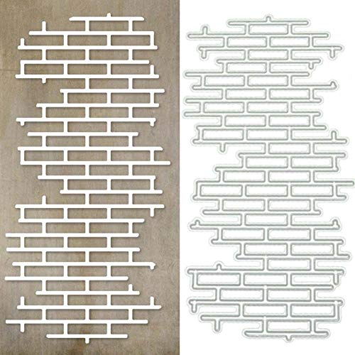 SpirWoRchlan Stanzmaschine Stanzschablone,Scrapbooking Prägeschablonen Stanzformen Schablonen Für Scrapbooking Fotopapier Karten Handwerk Prägen DIY Geburtstagsgeschenk Backstein