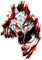 iSpchen Angry Wolf Auto Aufkleber, 3D lustige PVC Motorhaube Autotür Karosserie Dekoration Aufkleber