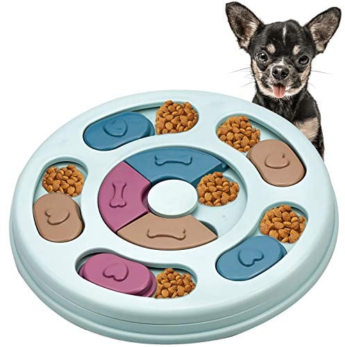 Aprilye Interattivo Giocattolo di Distributore di Cibo Educativo Giocattolo Distributore di Alimenti per Cane Durevole per Crescita del Cane