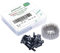 pzsmocn 100 Sets/200 Stück für Dupont 2,54 mm Pitch 1 Pin Adapterstecker Männliches Gehäuse Schwarze Steckdose Klemmen Kompatibles Kabel 30–26 AWG Zubehör, Header-Crimp-Pin-Kit