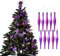 Simply Products 10 palline a goccia, fantastiche decorazioni per albero di Natale, opache e glitterate (Lilla Glitter & Matte)
