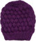 styleBREAKER Damen Strick Beanie Mütze mit Bubblemuster, Einfarbige Winter, Raspberry Pattern Strickmütze 04024193, Farbe:Violett