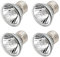 WOOLUCK E27 Reptile Chauffage Ampoule, 50W Chaleur Lampe, UVA+UVB Ampoule à Spectre Complet, Lampe De Réchauffement, pour Reptiles Lézard Tortue Aquarium (Lot de 4)
