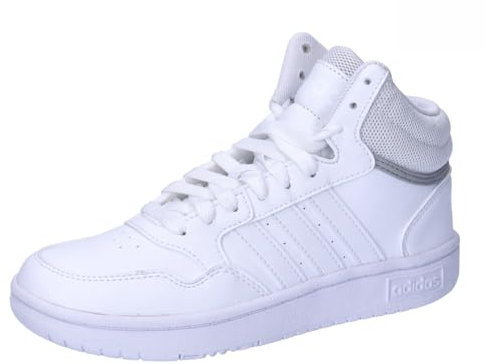 adidas Unisex Hoops Mid Shoes Sneaker, Cloud White/Cloud White/Grey Two, 13.5 UK