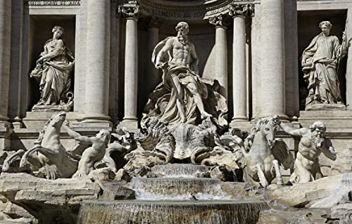 LHJOYSP niñas Puzzle 1000 Piezas Ciudad Roma Italia Escultura Fontana di Trevi 75x50cm