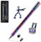 Aionly Fidget Magnetic Pen, Decompression Ballpoint Magnet Pen Fidget Toys For Ages 8-13, Christmas Stocking Filler Gift For Teenage Boys Girls 8 9 10 11 12 Years Old, Unique Gadgets (Rainbow)