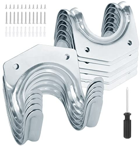 WiMas 15 Pack Garagenhaken Metall Werkzeughaken Set, Garagen Aufbewahrungshaken Wandmontage Aufbewahrungshaken Schuppenhaken für Lager Werkstatt Schuppen Garage Bauernhof Hausgarten