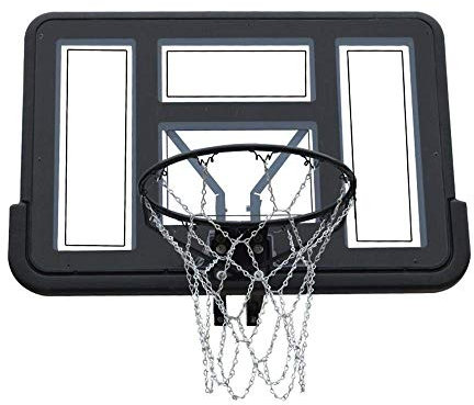 Basketball-Rückwand Kinder-Basketballkorb-Netz-Set Wandmontierte Basketballbretter Kinder für drinnen/draußen 110 x 75 cm (massiv)