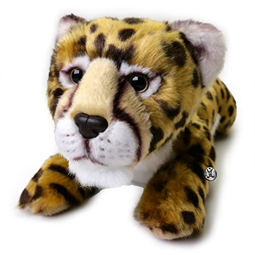 Gepard Katze Raubkatze Plüschtier Kuscheltier liegend ZAHEYLU