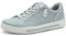 Jana Damen Sneaker flach mit Reißverschluss Vegan, Blau (Sky), 36 EU