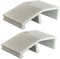 Blocco alzata in UPVC per porta, con clip, set di 2 guide di ricambio in plastica per chiusura delle porte
