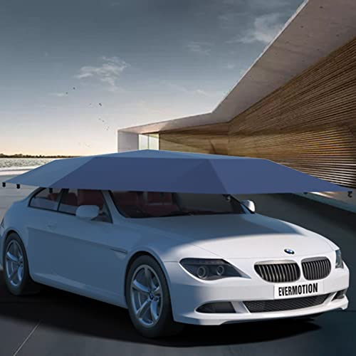 Semi-Automatic Carport Car Umbrella Tent, Car Cover Car Tent 4.3M Semi Automatic, Hydraulic Anti Snow Car Cover, Carport Canopy Sun Shade, Automobile Protection Car Umbrella for SUV, Truck,