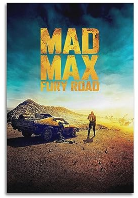 VZRSQZK Mad Max – Fury Road-Film-Poster, dekoratives Gemälde, Leinwand-Wandposter und Kunstdruck, modernes Familienschlafzimmer-Dekor-Poster, 20 x 30 cm