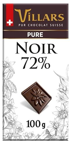 VILLARS | Tablette Chocolat Noir Dégustation 100G | Lot De (3) | livraison offerte