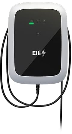 Elli Charger Pro 2045362 Wallbox | 11 kW | 4,5m Typ 2 Kabel | RFID | MID | LAN/WLAN/SIM | OCPP/EEBus | DC-Schutz | geignet für alle Typ 2 Elektro-/Hybrid-Autos