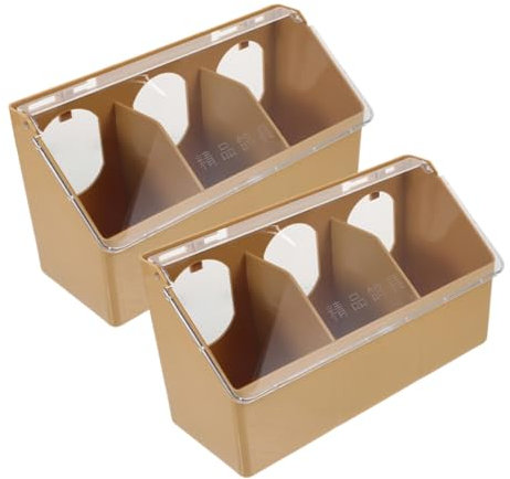 COLLBATH 2er Satz Vogelfutterspender Für Käfig Tauben Papageienfutterbehälter Sittichfutterstation