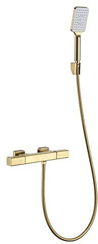 Robinet de baignoire à montage mural, robinet de baignoire en laiton, robinet de remplissage de baignoire à 2 poignées, robinet mitigeur de baignoire à 2 trous avec 3 modes, douche à main, tuyau de d