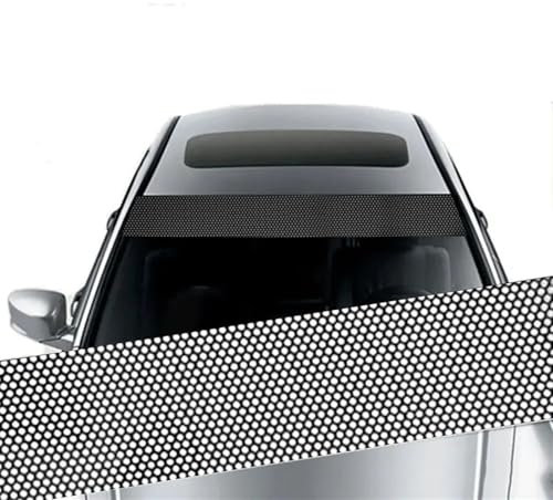 Parasol Plegable Coche Pegatinas Parasol Coche Vinilo 3D Parabrisas Delantero Coche Pegatinas Decorativas Parasol Marcha Trasera Pegatinas Decorativas Coches Parasol Coche con Protección(Mesh Black)