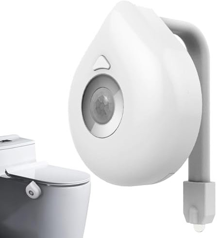 Tianeri Bewegungsaktiviertes Toilettenschüssel-Licht, 8 Farbwechsel
