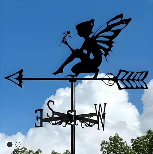 Elfen Figuren Garten Gartenstecker Rost Deko für Garten Gartenstecker Metall Metallfiguren Garten Halloween Deko Garten Halloween Deko Hexe Gartenzaun Zum Stecken Gartendekoration Feen Figuren