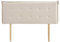 IDIMEX Kopfteil TIMOTHE mit Holzbeinen 140 cm in Beige – Headboard mit Hochwertigem Stoffbezug für Doppelbetten, Bettkopfteil gesteppt, Schlafzimmer Wandkissen
