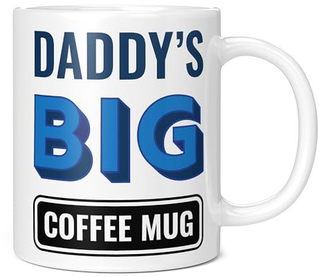 Mug Monster - Daddy's Big Coffee Mug, Father's Day Gift, Birthday Present for Daddy, Giant Mugs for Men, Huge Cup Hot Drinks, Oversized Coffee Cup, Extra Large Ceramic Gift