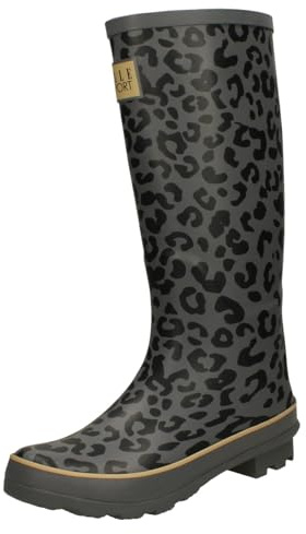 Ladies Elle Sport Animal Print Medium Wellington Boots X1R274