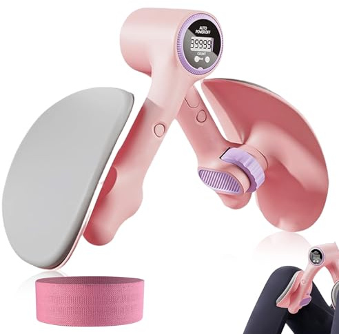 Aicharynic Appareil d'entraînement des Cuisses et du Plancher pelvien pour Femme - Appareil d'entraînement des Jambes avec Compteur Intelligent