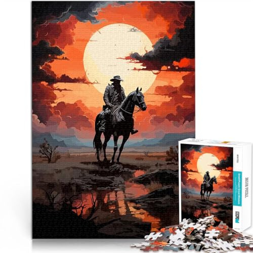 1000 Adult Pieces Jigsaw Puzzle Red Dead Redemption Koboi Staycation: Zeit totschlagen Wanddekoration38x26cm
