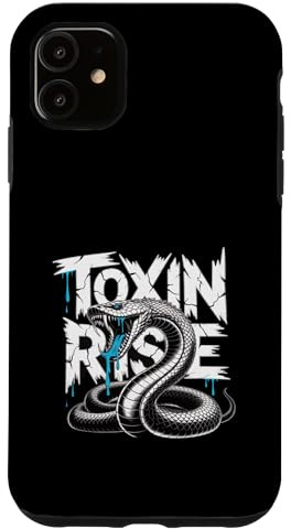 Toxin Rise Snake Venom Gothic Typography Design Case for iPhone 11