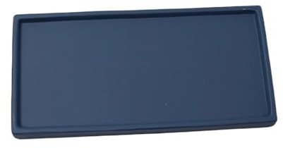 changgengyi Pflanzschale Einfache rechteckige Paletten-Tropfschale, Keramik-Blumentopf-Untertasse for drinnen und draußen(Navy Blue,M)