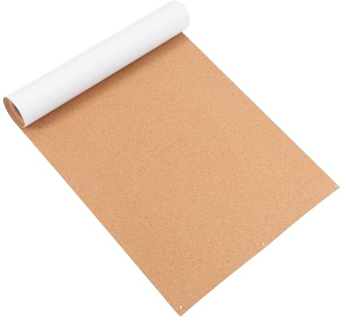Veemoon Rouleau de Liège Adhésif 240 X 40 CM Épaisseur 1 MM Feuilles de Liège Autocollantes pour Tableau d'Affichage Mural Loisirs Créatifs Bureau École Surface d'Affichage