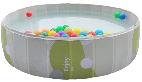 Foldable Dog Pool – Heavy-Duty PVC Large Pet Swimming Pool, Non-Inflatable Stock Tank Dog Bathing Splash Play | Wading For Gardens With PVC Outdoor Yard Activities Camping Park Home Indoor Use
