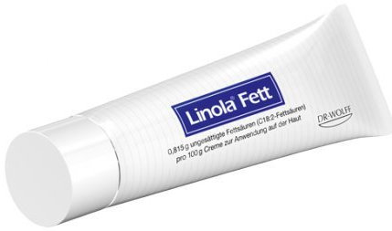 Linola Fett – für die ideale Feuchtigkeitscreme zur Behandlung von trockenen, rissigen oder abfallenden Haut, wie Dermatitis, 50 g von Dr. Wolff