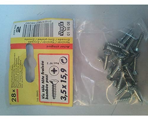 VYNEX 3101780198080 Schrauben TFB Parker 3,50 x 15,9 CP:2, Grau, Einheitsgröße