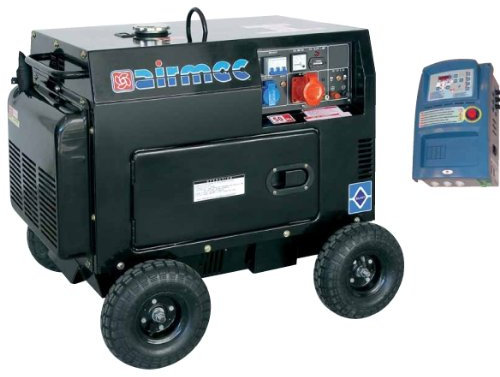 Airmec - Generatore diesel HL 5000 SE3-ATS silenziato 4,5 kw gruppo elettrogeno Speroni trifase e monofase.