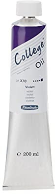 Schmincke - College Oil, Violett in 200 ml-Tube, 31370015, Künstler-Ölfarben, bewährte Künstlerpigmente und natürliche Pflanzenöle, gute Lichtechtheit