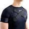 Kuangmi, supporto doppio regolabile per le spalle, per lo sport, colore nero, 1 pezzo, Black, XL