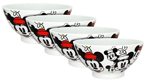 Disney All Over Minnie Lot de 4 bols à soupe/céréales