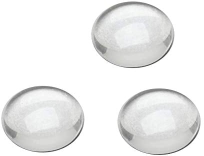 Dophee 200Pcs Crystal Clear Runde Cabochon Flat Back Glaskuppel Tile Schmuckherstellung 8mm