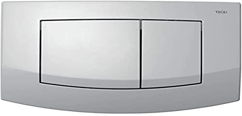 TECEambia WC Betätigungsplatte (für Zweimengenspülung, Betätigung von oben + vorne, für Spülkästen) chrom, 9240225
